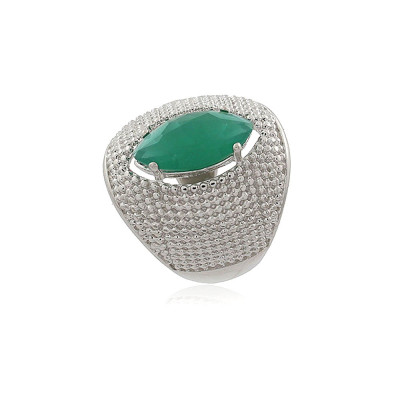 Aimée ring | exclusive design with turquoise or green crystal 2