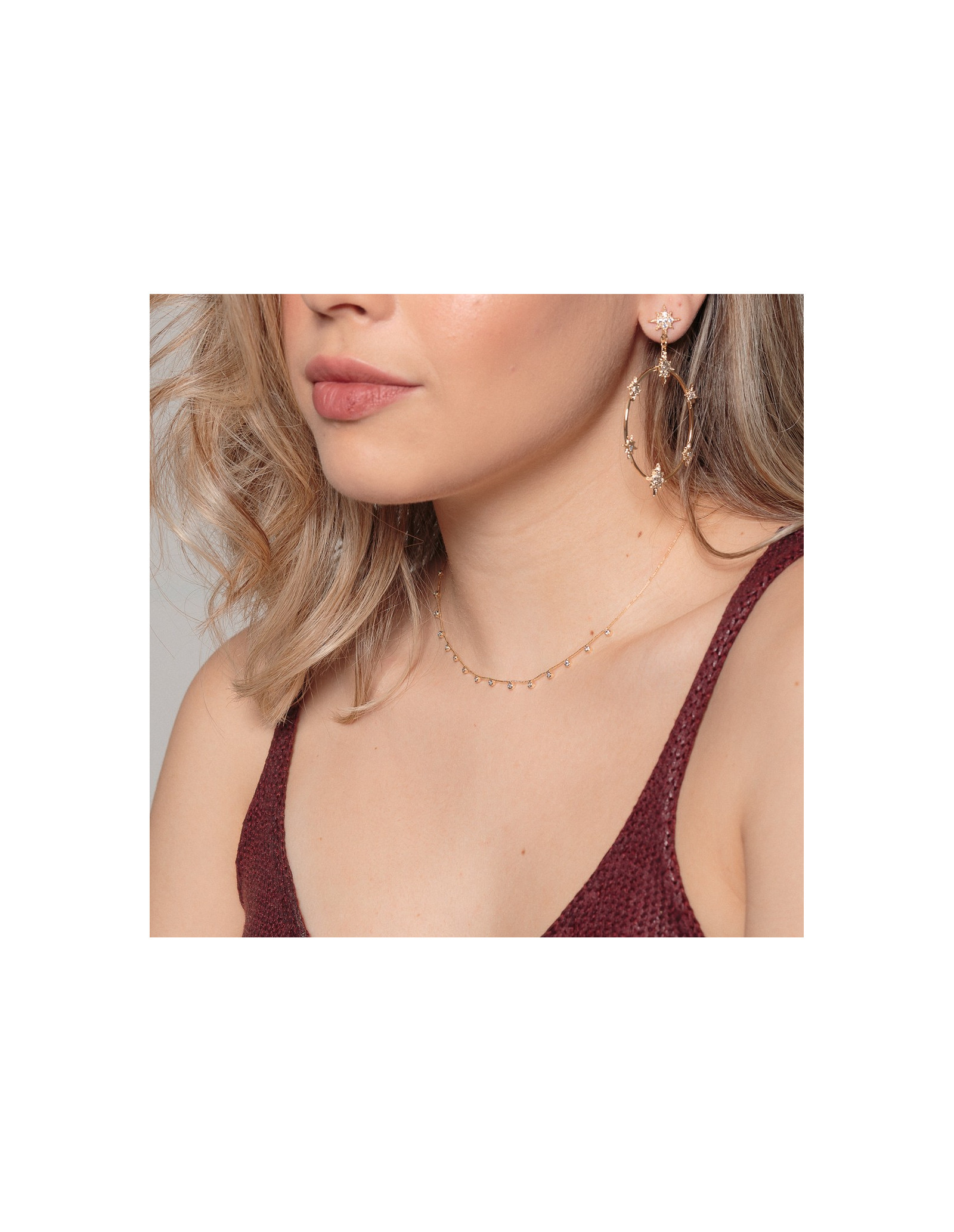 Colllar Choker Bianca | Gargantilla con Circonitas | Malu Maiese