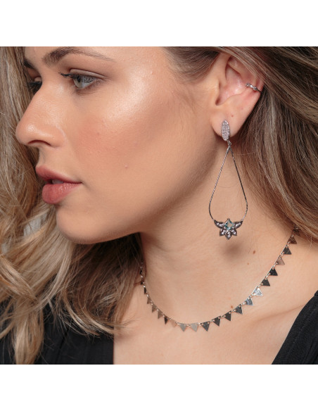 Colar Choker Sun | minimalista, com triangulos | Malu Maiese Colar Choker Sun | minimalista, com triangulos | Malu Maiese