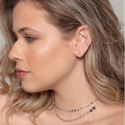Ear Cuff Mia | Piercing de Cartilago Chapado oro 18k | Malu Maiese 2