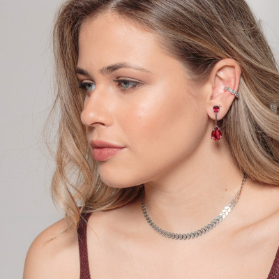 Ear cuff Cuatro Zirconia | Piercing Cartílago Circonitas | Malu Maiese 2