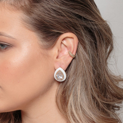 Ear Cuff Giulia | Piercing para Cartílago en oro 18k | Malu Maiese 2