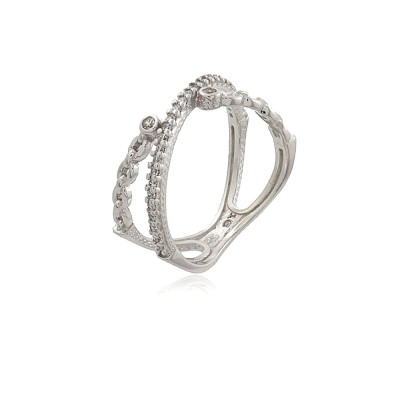 Anillo Emma | Anillo Doble Chapado en Oro | Envío Gratis