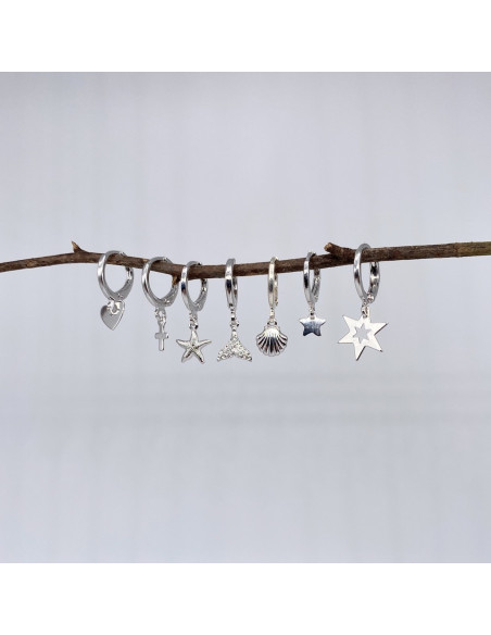 Aros Mini Estrella | Pendientes con charms | Malu Maiese Aros Mini Estrella | Pendientes con charms | Malu Maiese
