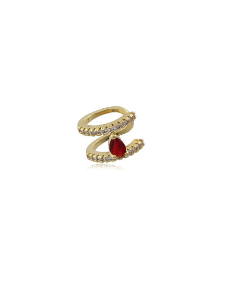 Bea Ear Cuff | cz 18k gold plated cartilage earrings | Malu Maiese