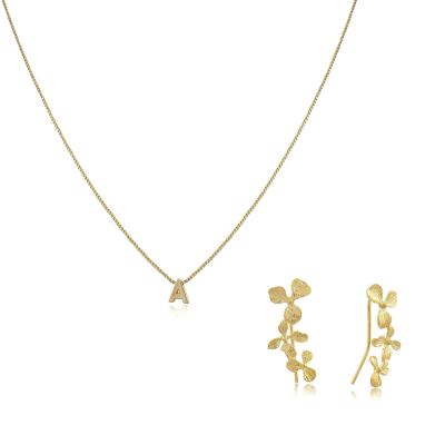 Pack Iniciais & Ear Cuff | Presente Personalizado | Malu Maiese 2