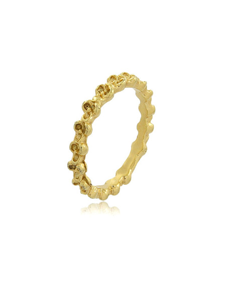 Anel Piccola Fiore | anel dourado con design minimalista