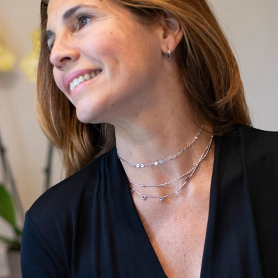 Milly Necklace | Short Necklace with Dotties | Malu Maiese 2