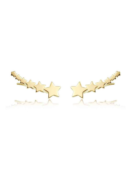 Sterling Silver Star Ear Climbers | Climbing earrings | Malu Maiese