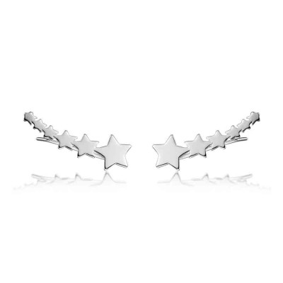 Brinco Ear Cuff Estrelas | Ear Cuffs em Prata 925 | Malu Maiese 2