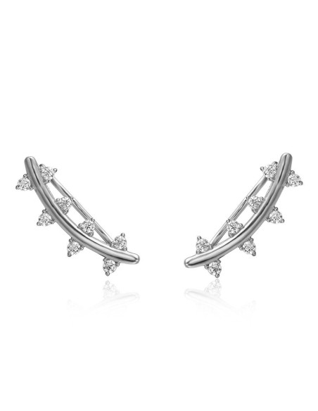 Sterling Silver Zizi Ear Climbers | sterling 925 silver and white cz Sterling Silver Zizi Ear Climbers | sterling 925 silver and white cz