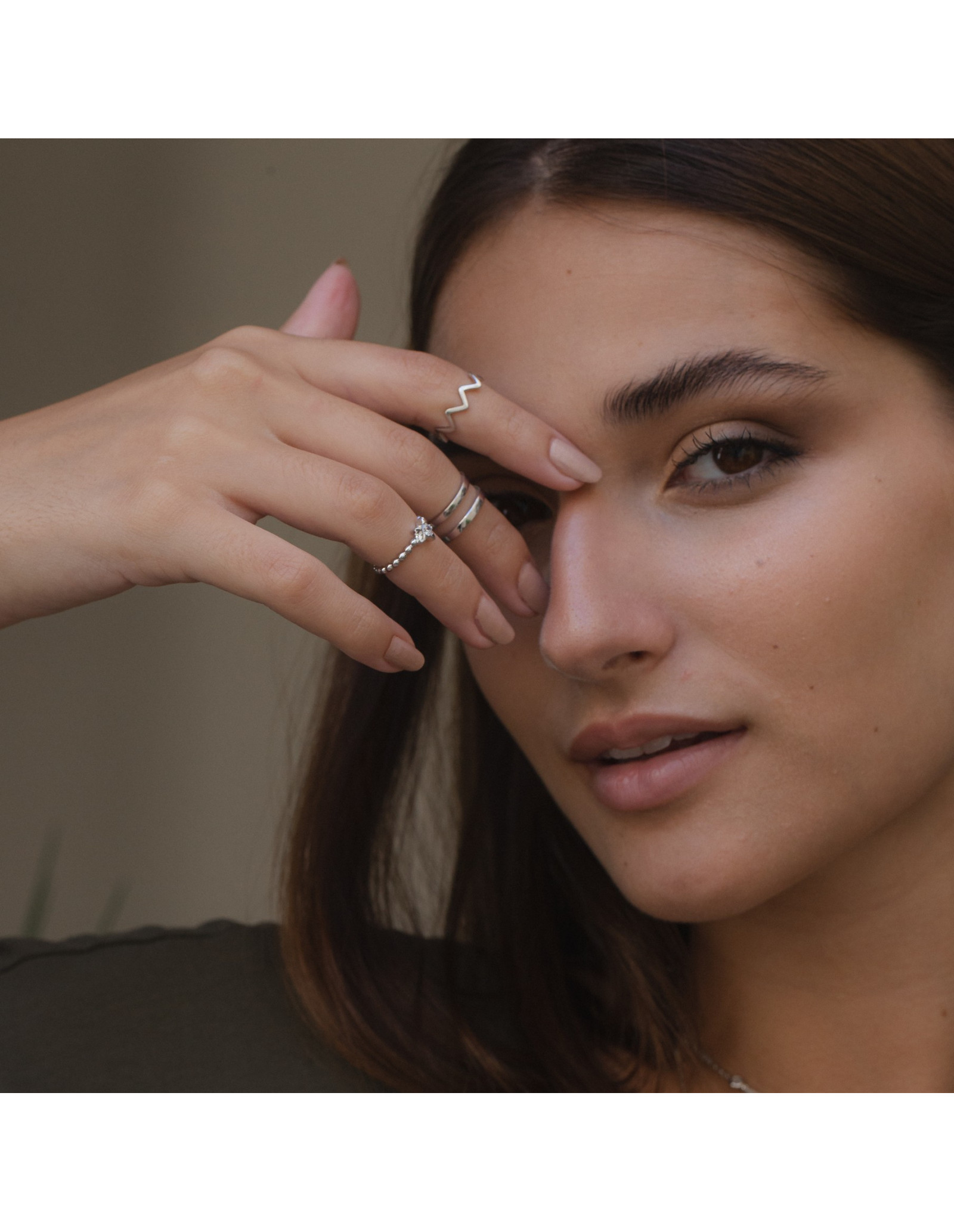 Anillo Piccola Duo | Anillo Doble de Falange o Meñique chapado en oro.