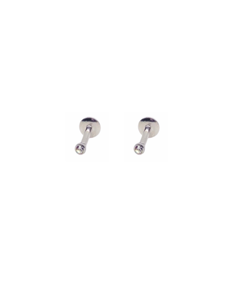 Piccolo Piercing Earring | Cz Stainless Steel Piercing | Malu Maiese Piccolo Piercing Earring | Cz Stainless Steel Piercing | Malu Maiese