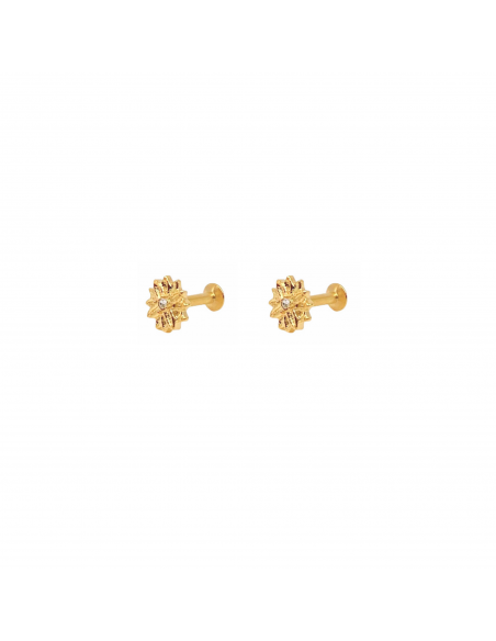 Piercing Lia earring in gold-plated surgical steel