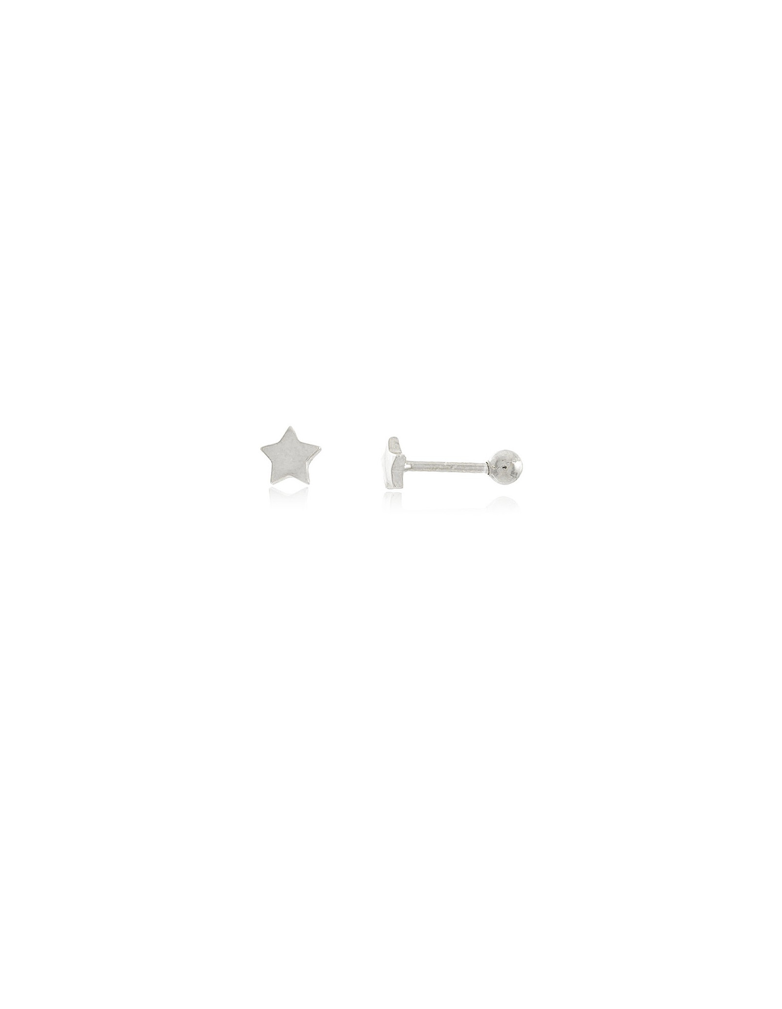Pendiente Piercing Estrella |piercing plata cierre rosca | Malu Maiese