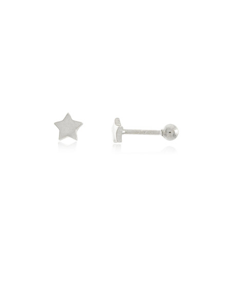 Pendiente Piercing Estrella |piercing plata cierre rosca | Malu Maiese Pendiente Piercing Estrella |piercing plata cierre rosca | Malu Maiese