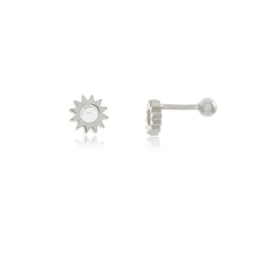 Sun Piercing Earring | 925 silver piercing | Malu Maiese