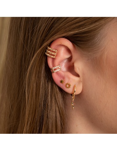 [Single] Tragus piercing snake Gold-plated