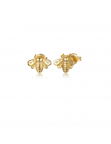 Gold Plated Bee Mini Earrings