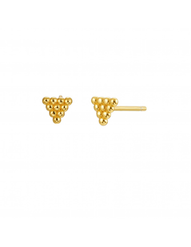 Gold Plated Mini Triangle Earrings