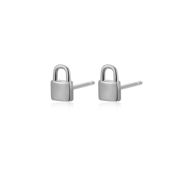Padlock Earrings | 925 silver mini earrings | Malu Maiese 2