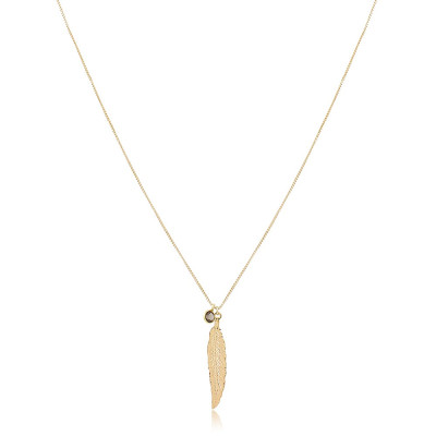 Collar Pluma | Collar con Colgante de Pluma | Malu Maiese 2