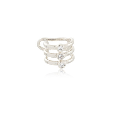 Ear Cuff Trio| Piercing Banhado a Ouro com Zirconias | Malu Maiese 2