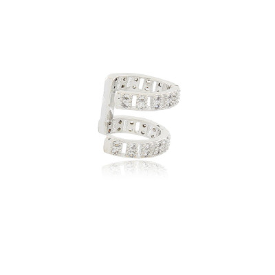 Duo Ear Cuff | 18k gold plated ear cuff, cartilage, cz | Malu Maiese 2
