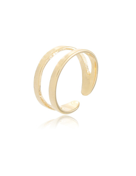Duo Midi Ring | Phalanx or pinky ring, 18k white or yellow gold plated Duo Midi Ring | Phalanx or pinky ring, 18k white or yellow gold plated
