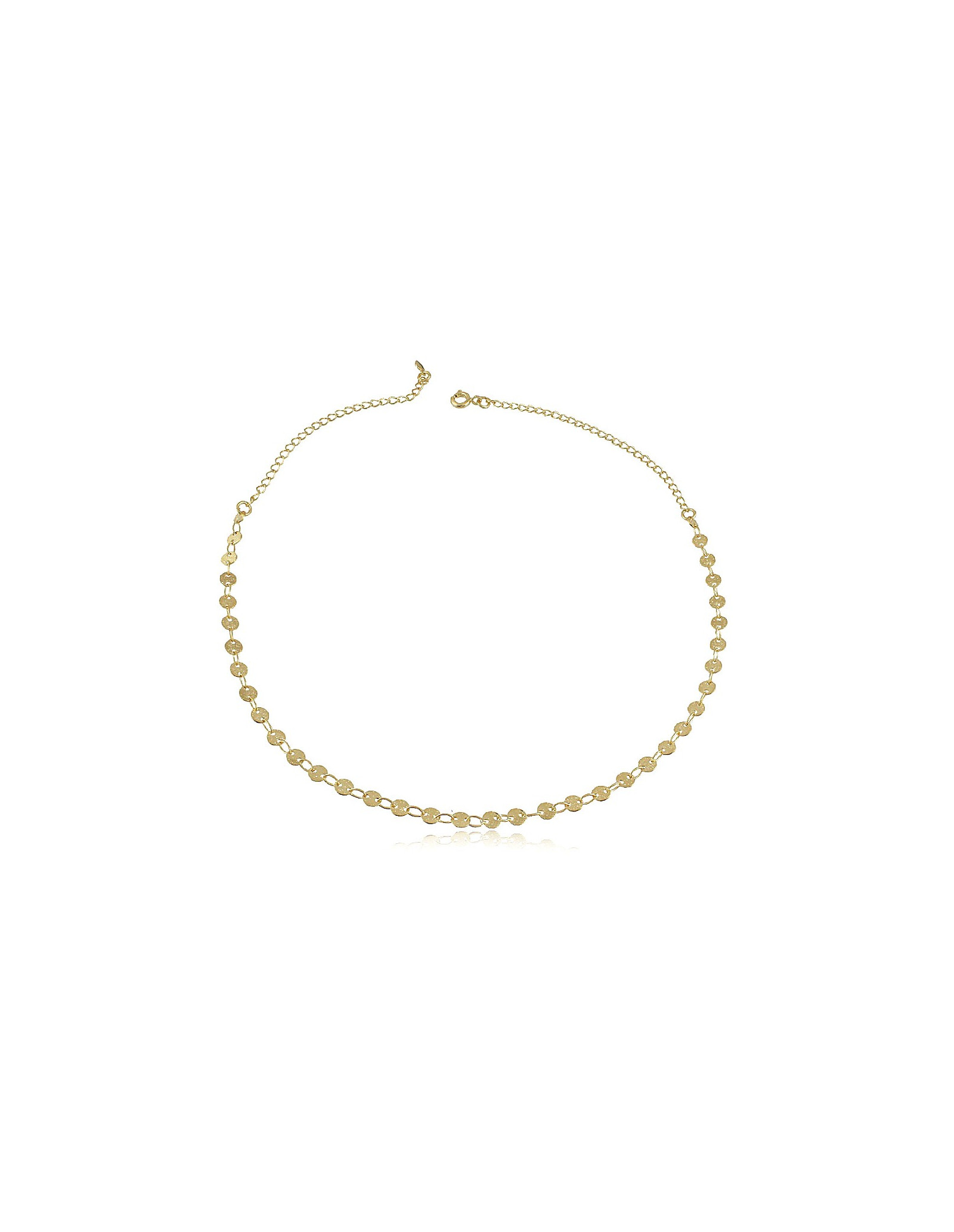 Boule Choker Necklace | Minimalist white gold necklace little coins.