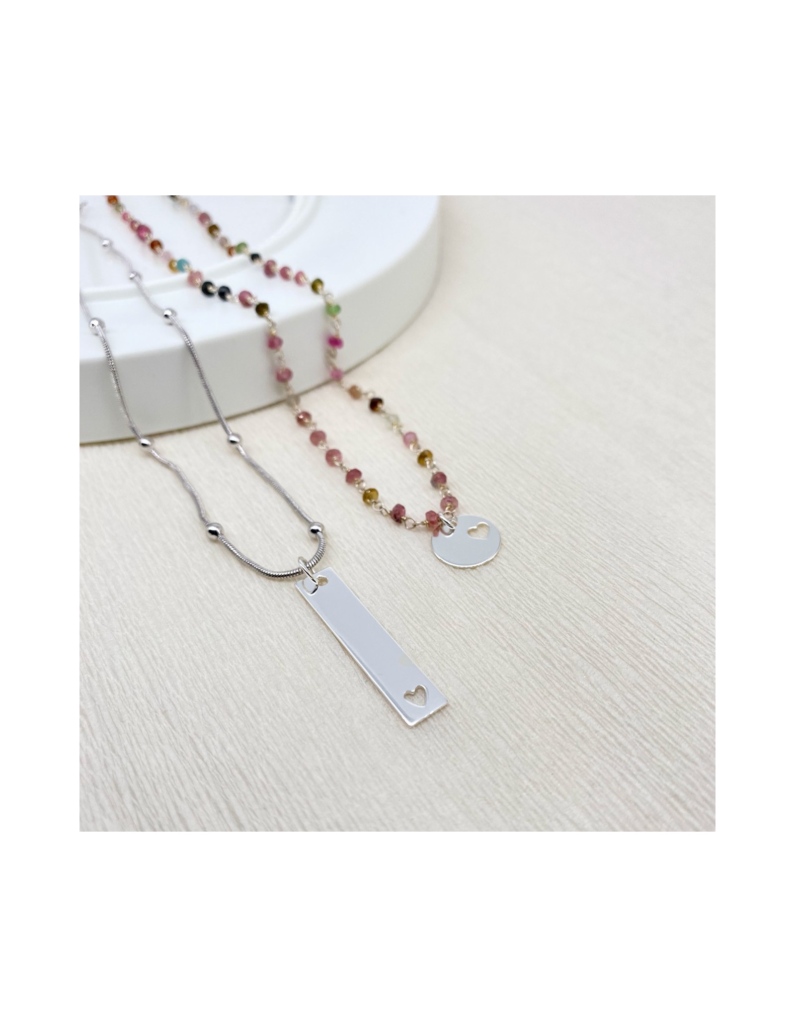 Charm Love | Pingente Placa Coração para Personalizar tuas Joias