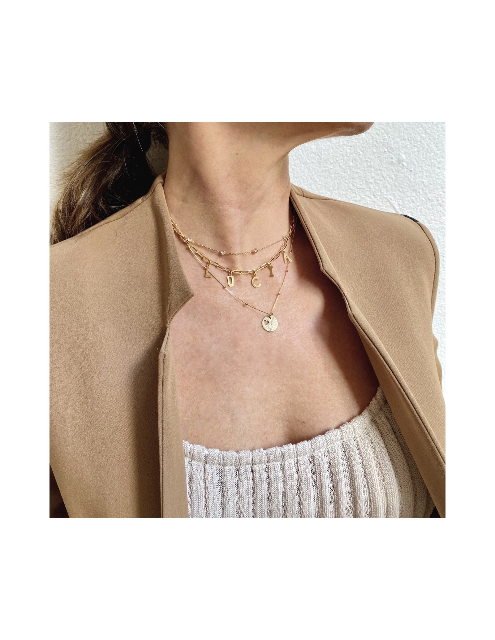 Amore Charm |  Charm with heart to Personalize your Jewelry.