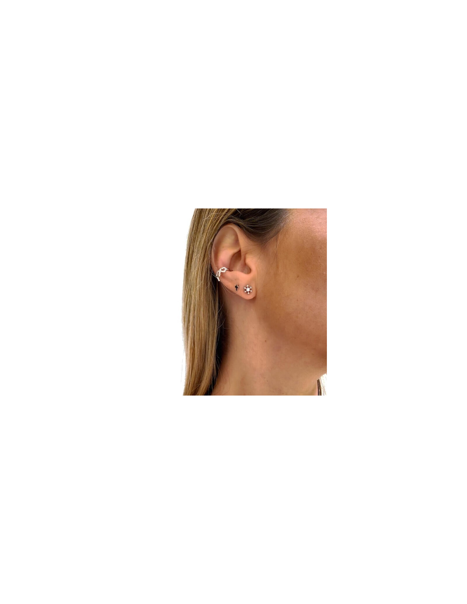 Pendiente Piercing Liz | Piercing Acero y Circonitas | Malu Maiese