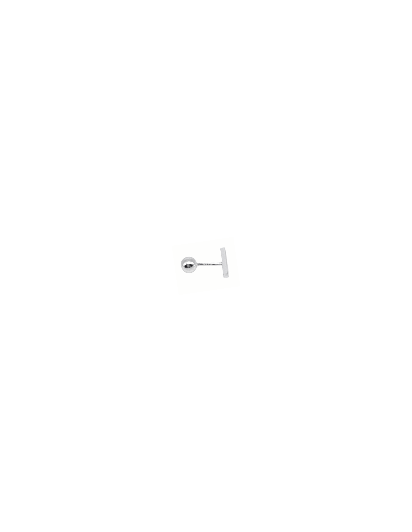 Line Mini Earrings | Sterling Silver Earrings or Piercing Line o Bar.