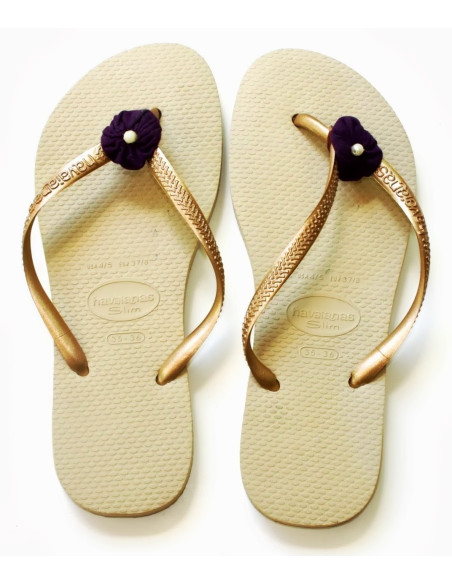 Havaianas SLIM Dorada Detalle