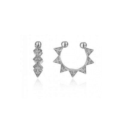 Piercing Triplo | Piercing pressão para orelha prata 925 | Malu Maiese