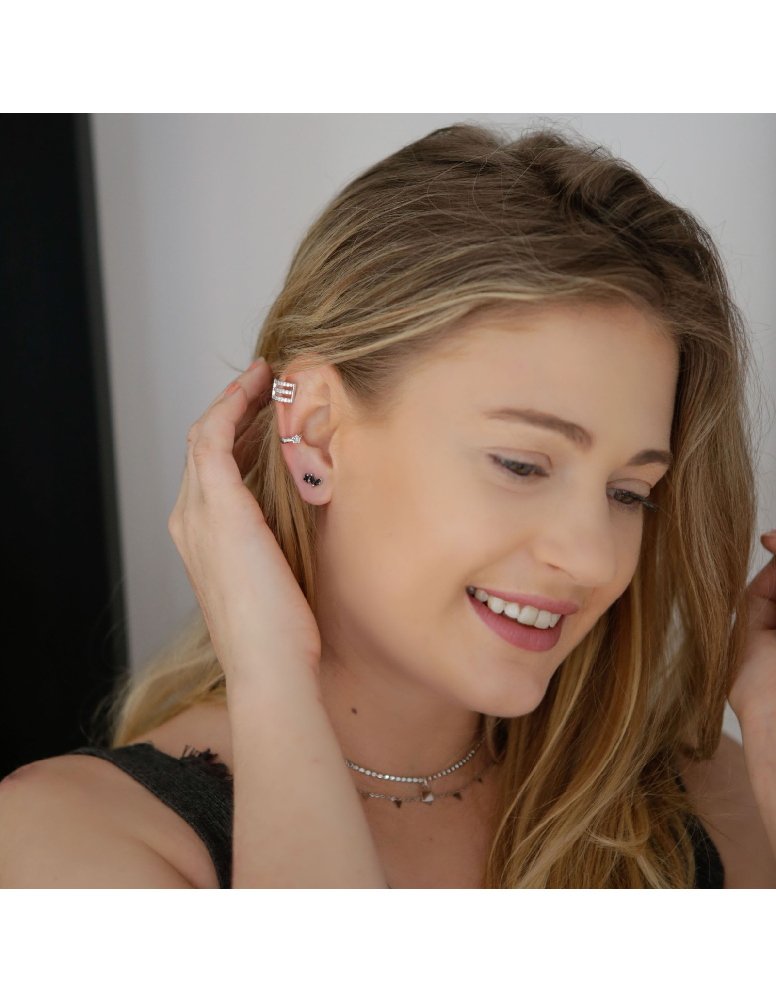 Starlite Ear Cuff | 18k Gold Plated Ear Cuff, Star cz | Malu Maiese
