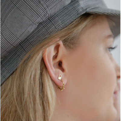 Argola Mini 18k gold | Argolas em Prata 925 e Banhadas em Ouro de 18k 2