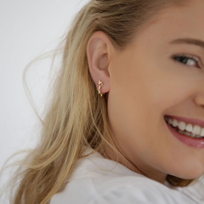 Aro Mini Rock | Aros con Pinchos en Plata 925. 2