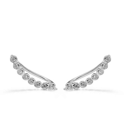 Pendientes Trepadores Shine | Trepador en Plata 925 | Malu Maiese 2