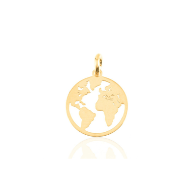 Charm Mundo | Pingente Mundo em Prata para Personalizar tuas Joias. 2