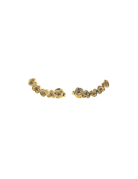 Heart Ear Climbers | Heart Ear Climber Earrings| Malu Maiese Heart Ear Climbers | Heart Ear Climber Earrings| Malu Maiese