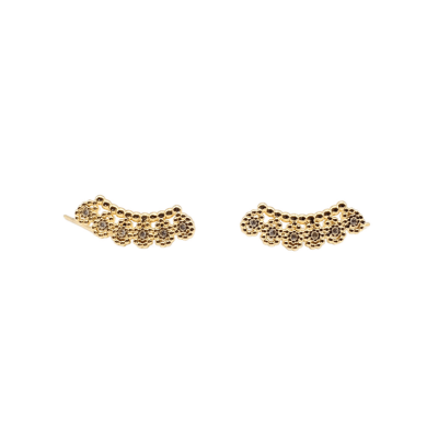 Priya Ear Climbers | Gold Plated Ear Climbers Earrings | Malu Maiese