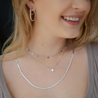 Collar Acero Ojitos | Gargantilla Acero con Mini Ojitos | Malu Maiese 2