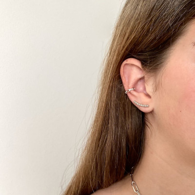 Ear Cuff Chain | Puño de Oreja para Cartílago en Plata 925 2