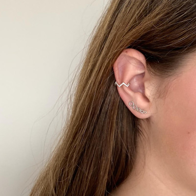 Brinco Ear Cuff Círculos | Ear Cuff Prata 925 | Malu Maiese 2