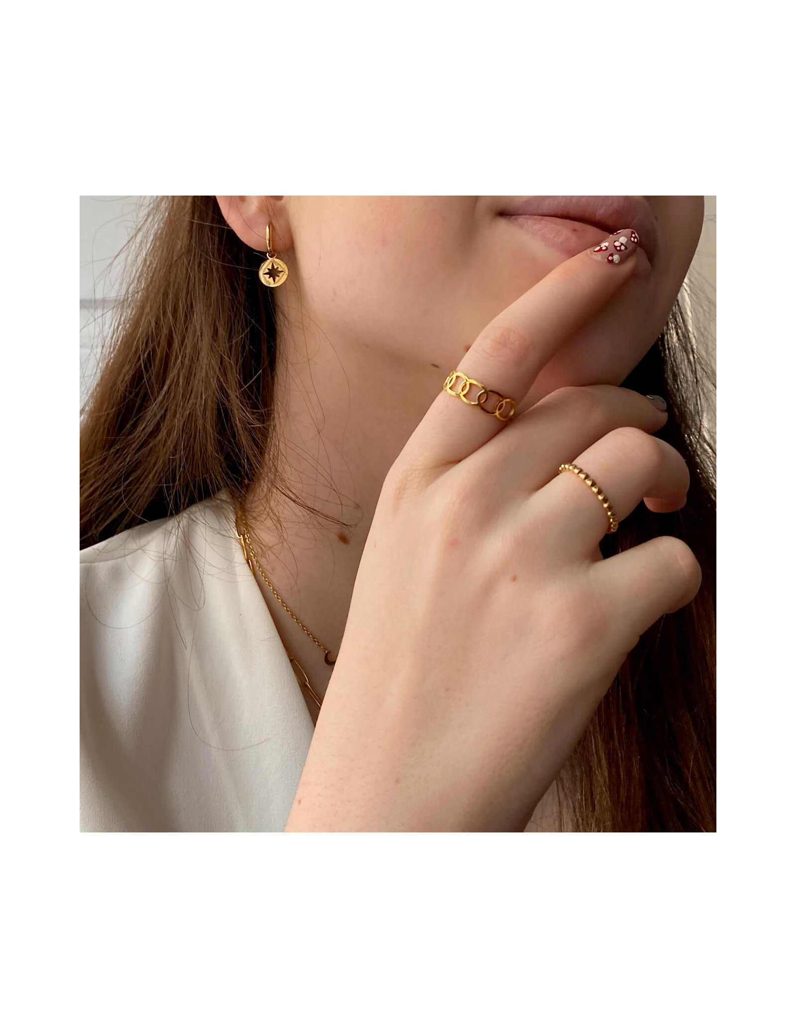 Steel Little Dots Ring | Surgical Steel Little Dots Ring | Malu Maiese