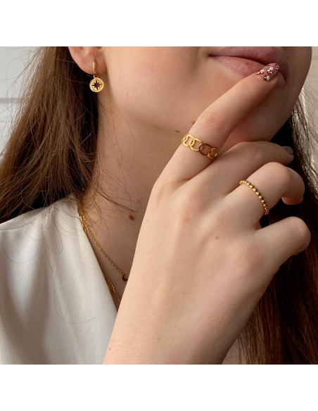 Steel Little Dots Ring | Surgical Steel Little Dots Ring | Malu Maiese Steel Little Dots Ring | Surgical Steel Little Dots Ring | Malu Maiese