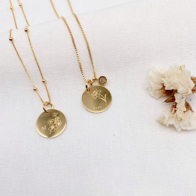 Charm Birth Flowers | Pingente Flor de Nascimento Personalizado 2