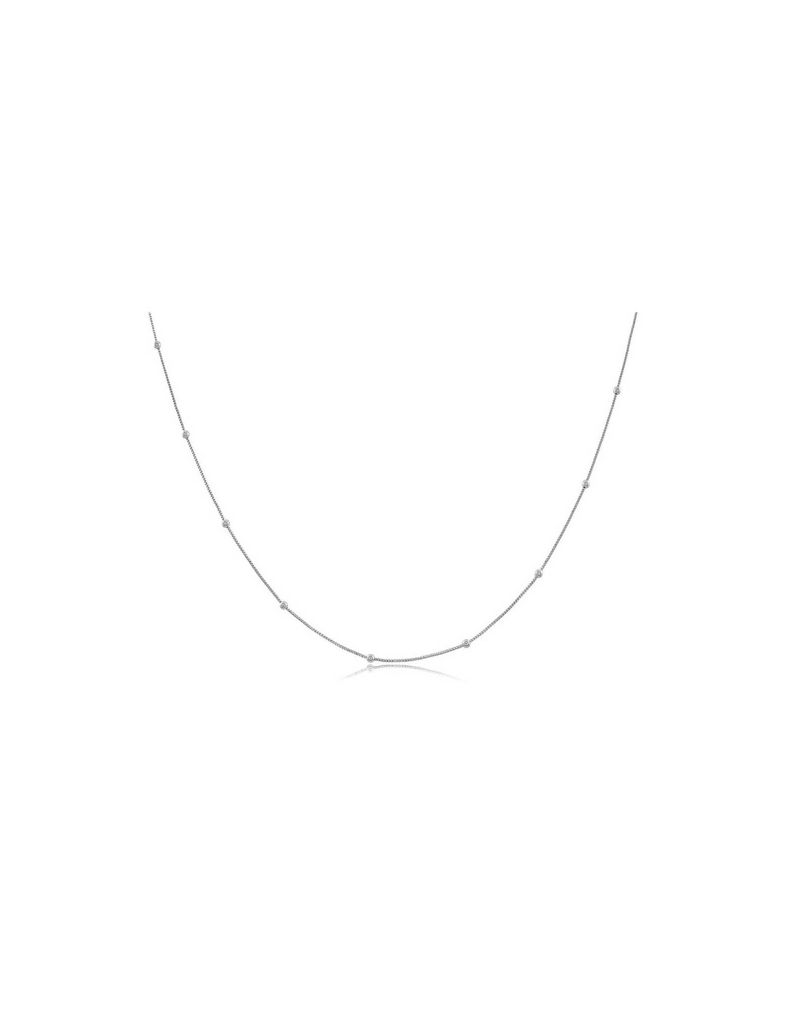 Short necklace 18k gold chain dainty dots | Malu Maiese